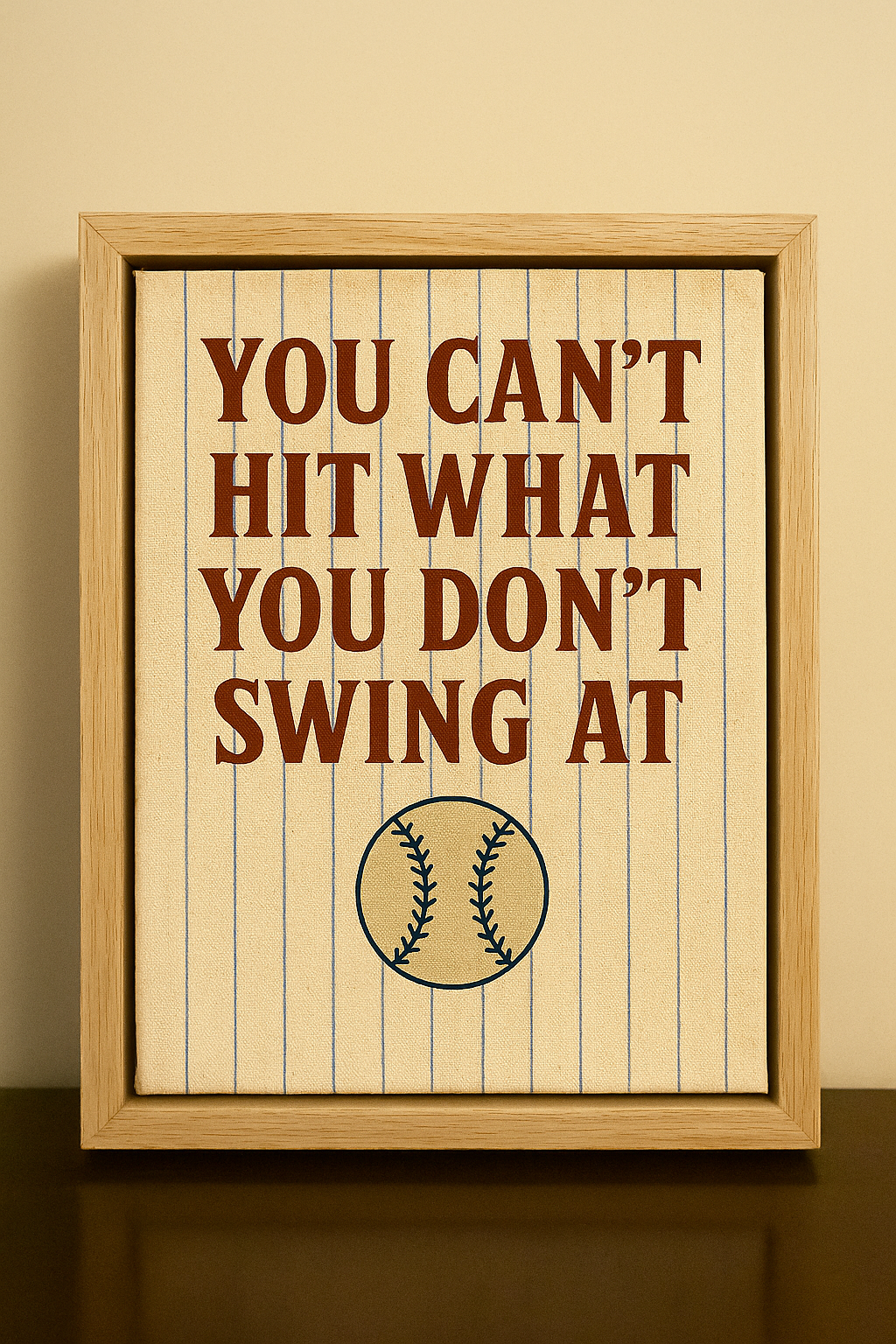 You Can't Hit What You Don't Swing At - Canvas